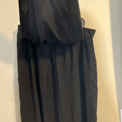 SHEIN Curve 3XL Long Black Skirt Side Slits Plus Size Lightweight Long Flowy