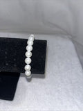 NEW Faux Pearl Bracelet Stretchy Design Fashion Jewelry Cute White Shine Bangle