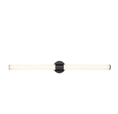 Millennium Lighting 2222-MB Trumann 2 Light 36"W LED Bath Bar, Matte Black