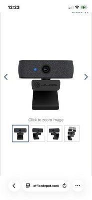 NEW JLab JBuds HD Webcam Black 1080p/30 FPS 2.1 Megapixels Omni Directional Mic