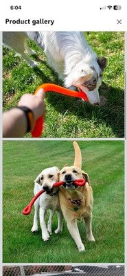 NEW Jersey Dog Co. Perfect Toy Dog Tug of War 24â Red Safe Puppy Chew Toys USA