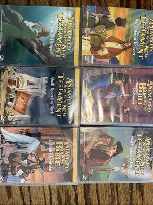 DVD LOT Nest Animated Stories From The Bible New Testament DVDs + 1 Music Video