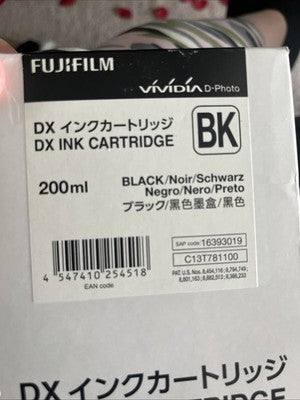 Fujifilm DX VIVIDIA Ink Cartridge 200 ML Black EXP:09/25/2026 Office Supply