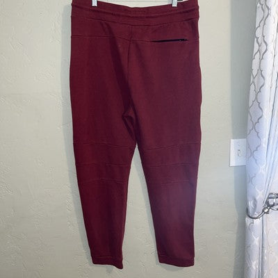 Royal Blue Men's Sweat Pant Solid Stretch Drawstring cuff leg 3XL Maroon Zippers