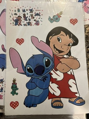 Jumbo Wall Stickers Disney Lilo & Stitch 1â-12â Wall Decor Kids Room Big Peel N