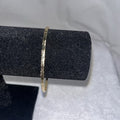 NEW Gold Bangle Bracelet Texture Quality Fashion Jewelry Valentines Anniversary