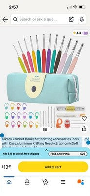 NEW Crochet Hooks Set Knitting Accessories Tools Case Aluminum knitting Needles