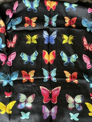 NEW Exclusively for Signals Black Butterfly Satin robe HBW517 SM Viscose S/M