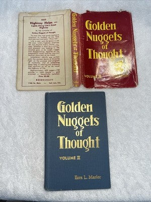 VINTAGE BOOK 1955 Golden Nuggets of Thought Volume 2 Erza L. Marler VTG Slip