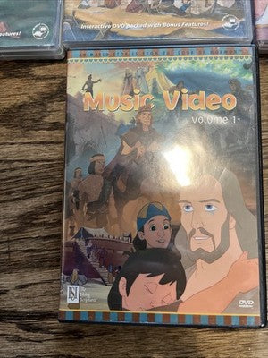 DVD LOT Nest Animated Stories From The Bible New Testament DVDs + 1 Music Video