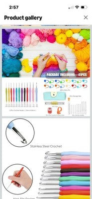 NEW Crochet Hooks Set Knitting Accessories Tools Case Aluminum knitting Needles