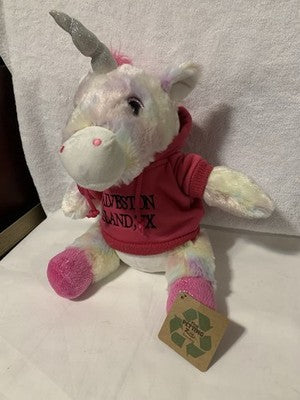 The Petting Zoo Plush Unicorn Galveston Texas Removable Hoodie Pink Plushie Pet