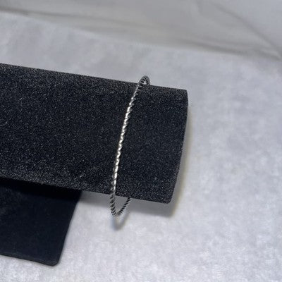 NEW Silver Bangle Bracelet Twist Quality Fashion Jewelry Valentines Anniversary