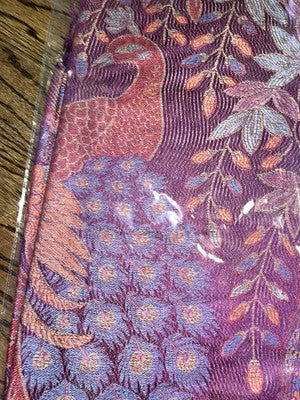 Magic Scarf Peacock Magenta XG2852MG Pashmina Style Shawls Scarfs Fringe 72âx27â