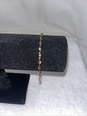NEW Gold Bangle Bracelet Twisted Quality Fashion Jewelry Valentines Anniversary
