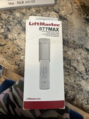 LiftMaster 877MAX Wireless Keyless Entry Garage Door Opener Keypad Chamberlain