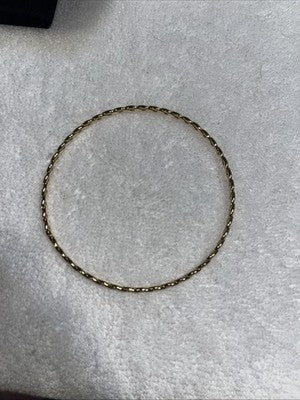 NEW Gold Bangle Bracelet Twisted Quality Fashion Jewelry Valentines Anniversary