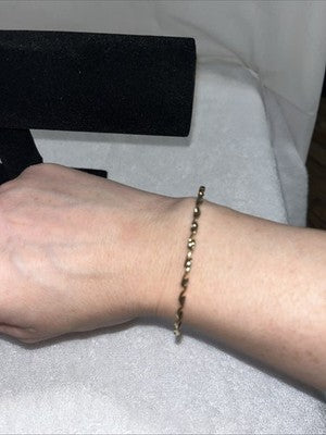 NEW Gold Bangle Bracelet Twisted Quality Fashion Jewelry Valentines Anniversary