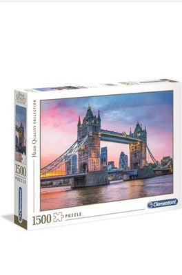 NEW Clementoni Jigsaw Puzzle 1500 Pieces High Quality Tower Bridge Sunset