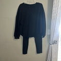 SHEIN Curve 3XL Gray Sweater & Pants Set Charcoal Stretchy 2-pcs Set
