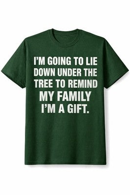 NEW T-Shirt Gildan Large Christmas Funny Lighthearted Joke Humor Remind Family