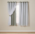 TOWN & COUNTRY LUXE Exclusive Home Catarina Layered Solid Room Darkening 63x52
