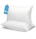 FAPO Pillow Inserts Set Of 2 White Luxury Fiber Filled Hypoallergenic Bed Queen