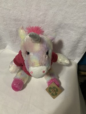 The Petting Zoo Plush Unicorn Galveston Texas Removable Hoodie Pink Plushie Pet