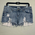Soundgirl Size 13 Jean Shorts Lace Pockets Distressed Mini Shorties Stylish