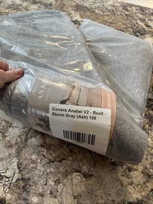 Anabei V2 Box0 Sofa Cover Storm Gray - Ash - 106 New Couch Replacement Slip Top