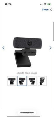 NEW JLab JBuds HD Webcam Black 1080p/30 FPS 2.1 Megapixels Omni Directional Mic