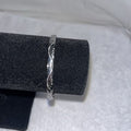 NEW Silver Bangle Bracelet Swirl Quality Fashion Jewelry Valentines Anniversary