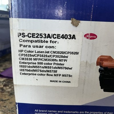 Toner cartridge PS-CE253A/CE403A magenta HP Compatible M551 Printing Replacement