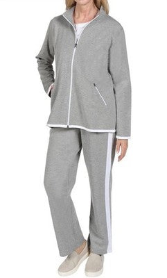 Gunit Womens 2X Sweat Suit 2 Piece Set Jogger Track Suits for Women Set Grey