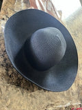 NWT Pretty Persuasions NAVY Women's Big Brim Paper Braid Hat Summer Hepburn Blue