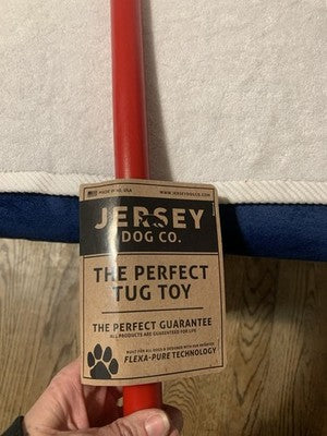NEW Jersey Dog Co. Perfect Toy Dog Tug of War 24â Red Safe Puppy Chew Toys USA