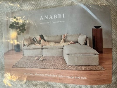 NEW ANABEI V2 Sofa Cover Eggshell (Box2A) 105 Replacement Slip Couch High End