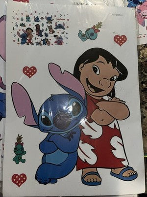 Jumbo Wall Stickers Disney Lilo & Stitch 1â-12â Wall Decor Kids Room Big Peel N