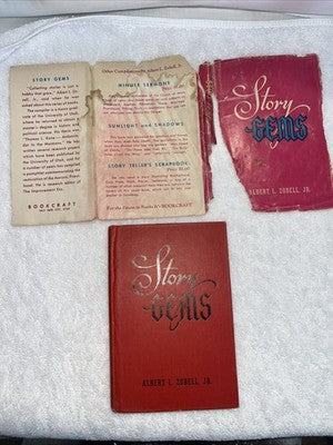 VINTAGE BOOK 1955 Story Gems Albert L.  Zobell Jr Inscribed Hardcover VTG Slip