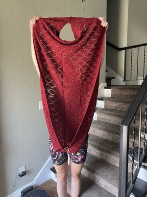 NEW Pretty Persuasions Sweater Wrap Poncho Jacket Stylish HBM442 RD Top Maroon