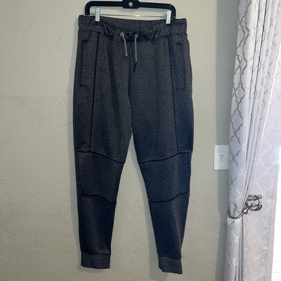 Paper Denim Cloth Pants Womens 2X Gray Elastic Waist Drawstring Jogger