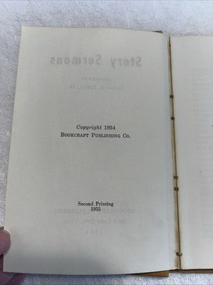 VINTAGE BOOK 1955 "STORY SERMONS" BOOK of MORMON ALBERT L. ZOBELL JR. Hardcover