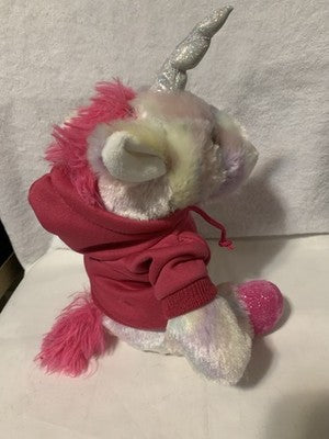 The Petting Zoo Plush Unicorn Galveston Texas Removable Hoodie Pink Plushie Pet