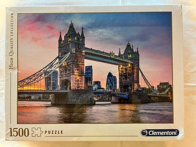 NEW Clementoni Jigsaw Puzzle 1500 Pieces High Quality Tower Bridge Sunset