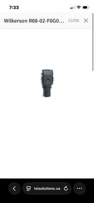 NEW Wilkerson R08-02-F0G0B Regulator with Gauge 1/4 NPT 0 to 125 PSIG Relieving