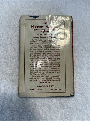VINTAGE BOOK 1955 Golden Nuggets of Thought Volume 2 Erza L. Marler VTG Slip