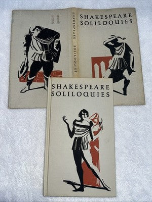 VINTAGE BOOK 1960 SOLILOQUIES SPEECHES WILLIAM SHAKESPEARE Hardcover VTG Slip