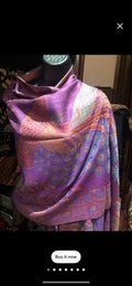 Magic Scarf Peacock Magenta XG2852MG Pashmina Style Shawls Scarfs Fringe 72âx27â