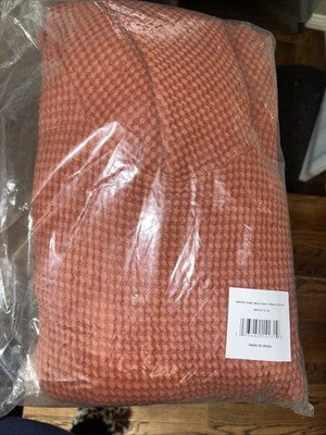 NEW Tunic Signals Waffle Cowl Neck Terra Cotta Orange Rust 2X Baggy Shirt Pocket