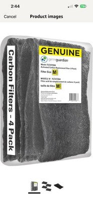 NEW GermGuardian FLT42CB4 Genuine Carbon Filter Replacements 4-pk Germ Guardian